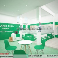 Thiết kế nội thất cửa hàng điện thoại - Chị Thủy - Long An